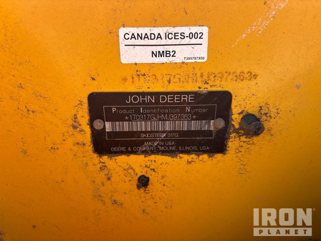 MINI CARGADOR SOBRE ORUGAS 2021 JOHN DEERE 317G