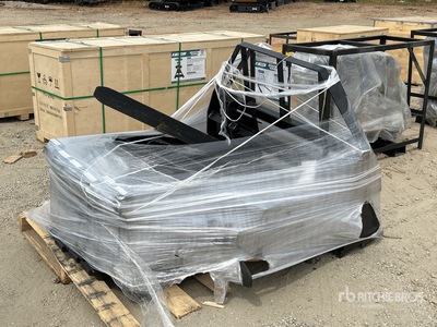 Quantity of (4) 2025 Mower King SA Skid Steer Forks (Unused)