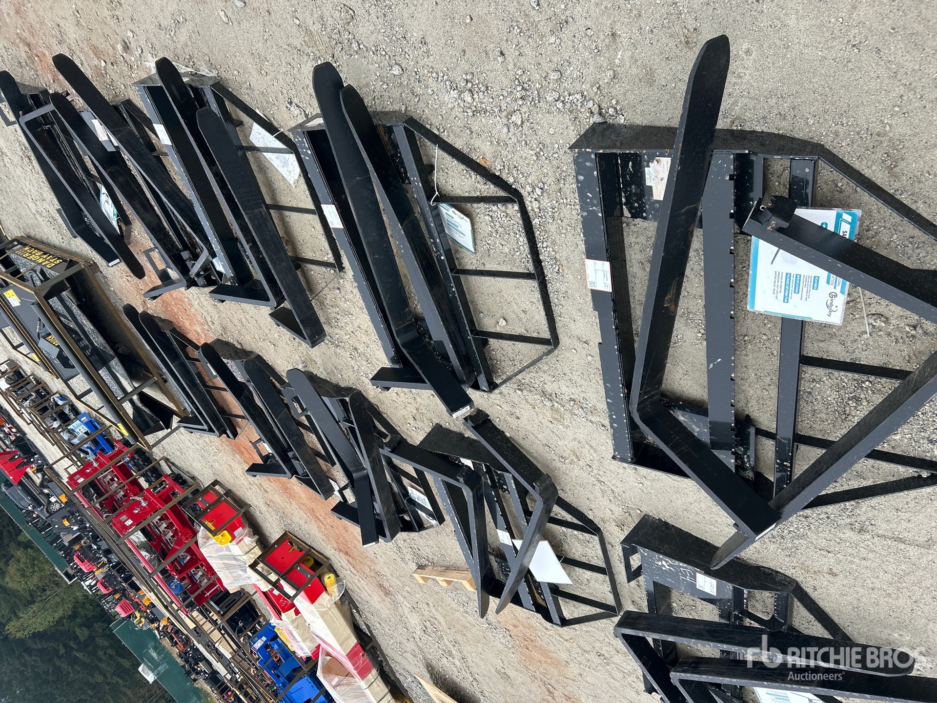 Quantity of (10) 2025 Mower King SA Skid Steer Forks (Unused)