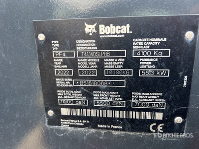 2022 Bobcat T41140SLPRB Chariot Telescopique Teleskoplader