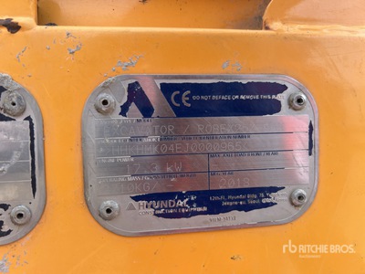 2018 Hyundai Robex 25Z-9AK Mini-Pelle Mini Excavadora