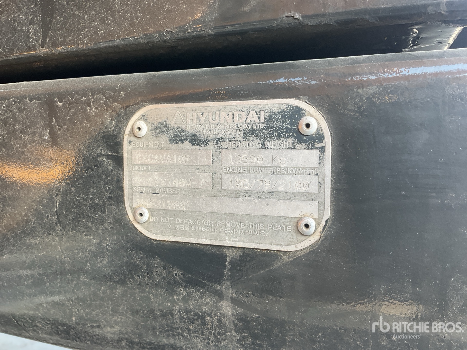2009 Hyundai 140 Wheel Excavator