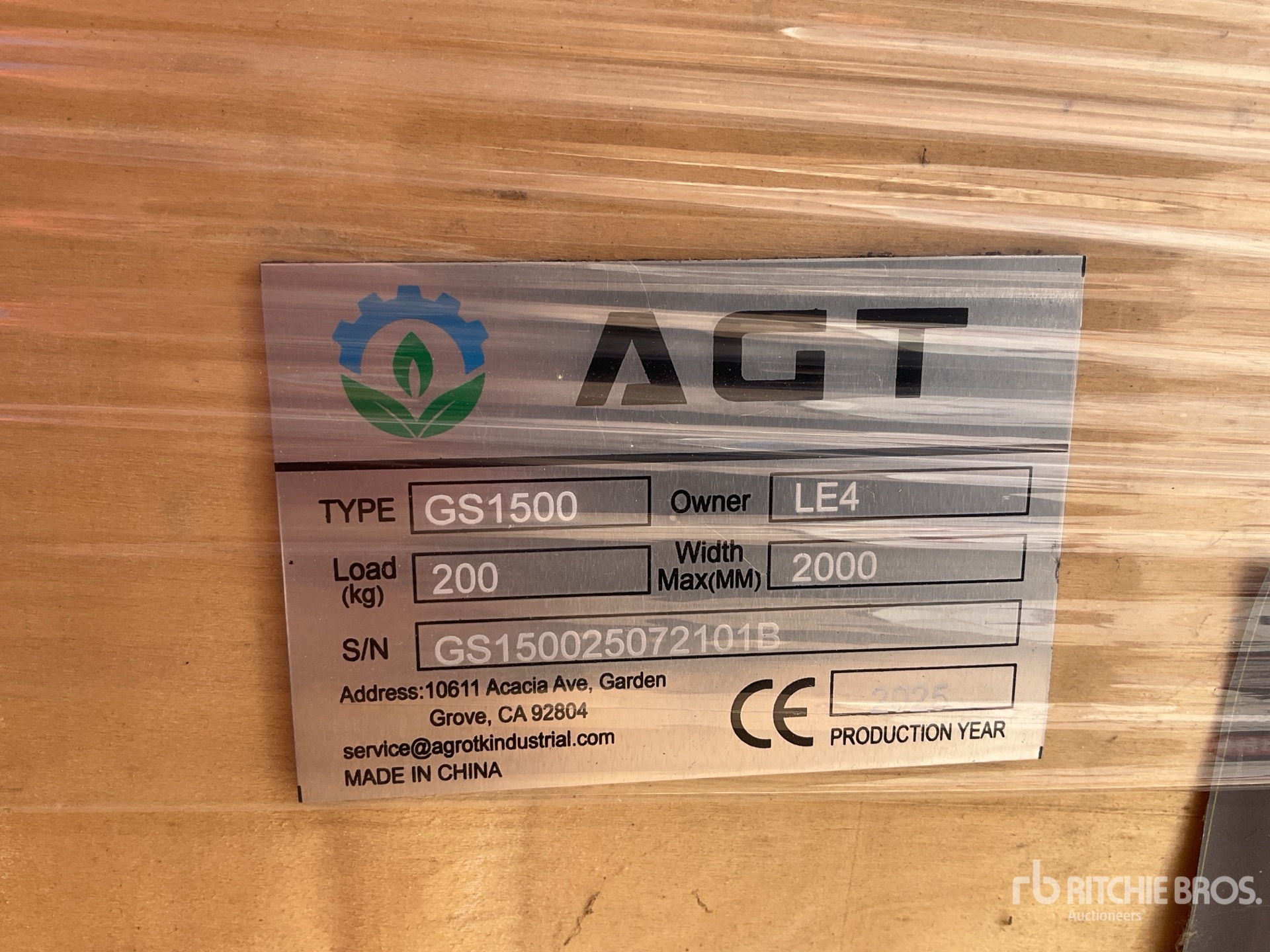 2025 AGT DGS1500-H Hydraulic Wood Chipper (Unused)