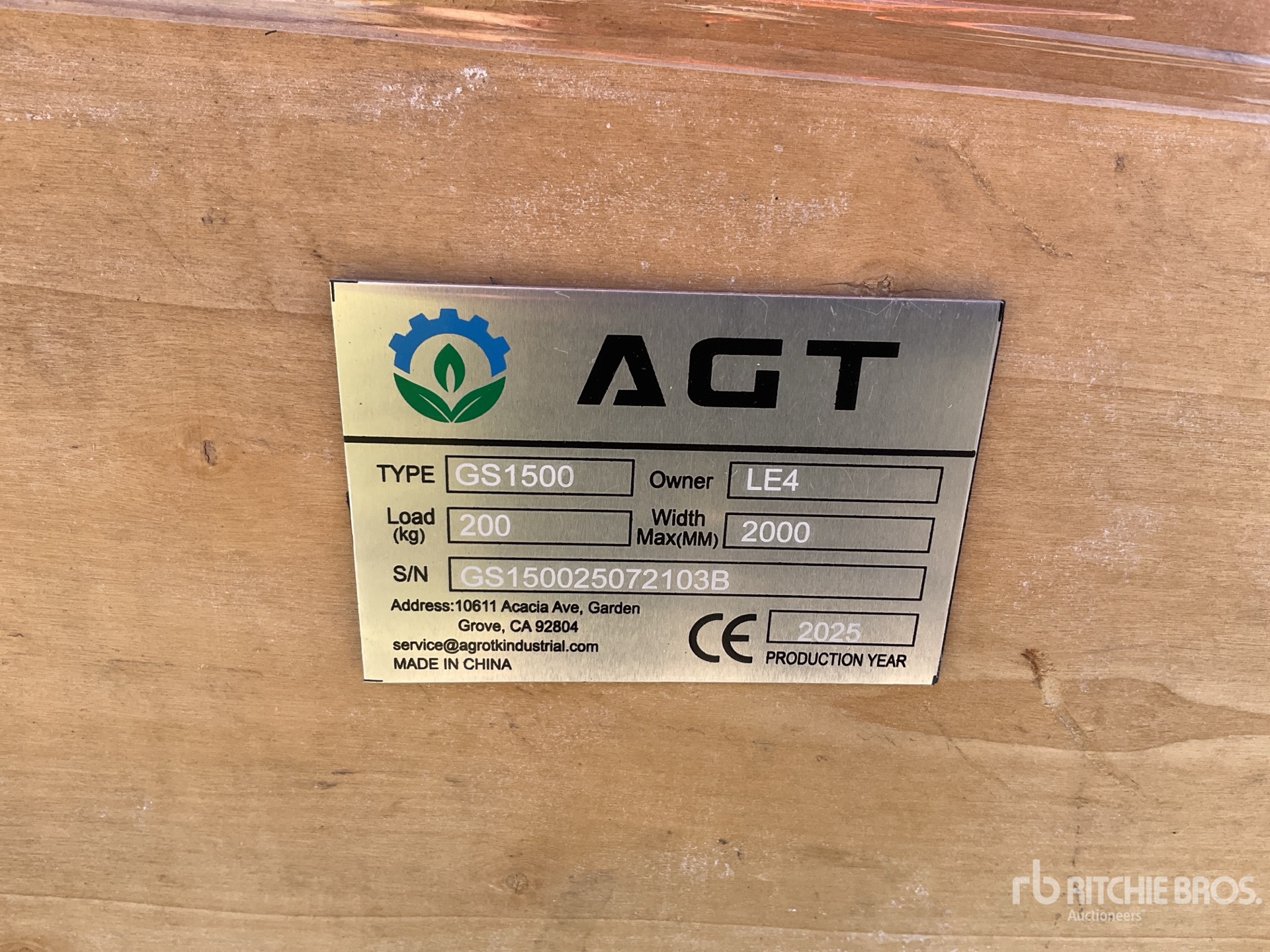 2025 AGT DGS1500-H Hydraulic Wood Chipper (Unused)