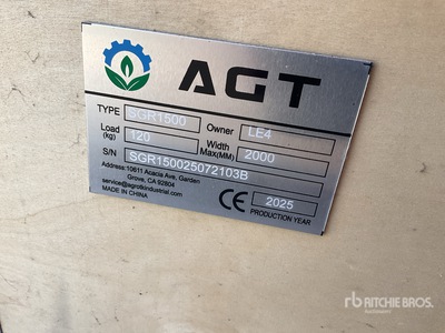 2025 AGT SGR1500 Walk-Behind Stump Grinder (Unused)