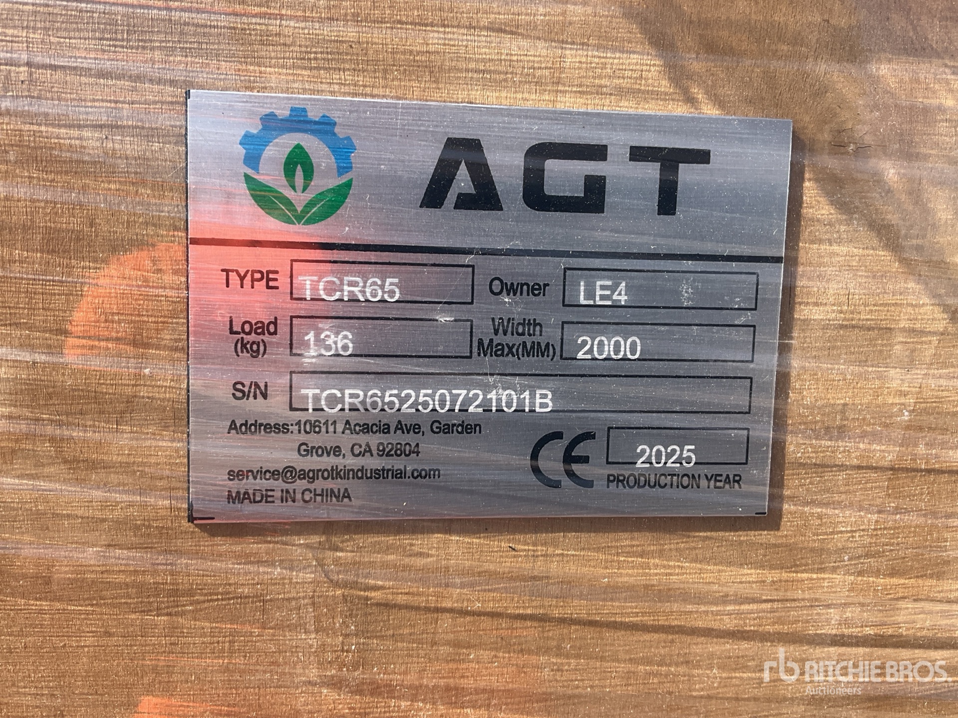2025 AGT TCR650 Walk-Behind Trencher (Unused)