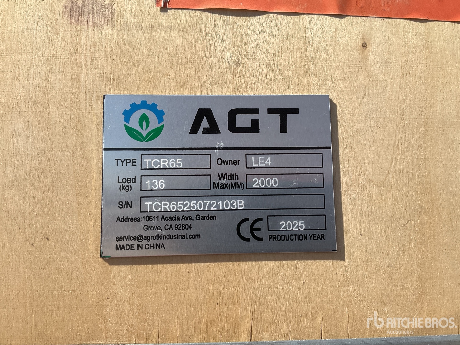 2025 AGT TCR650 Walk-Behind Trencher (Unused)