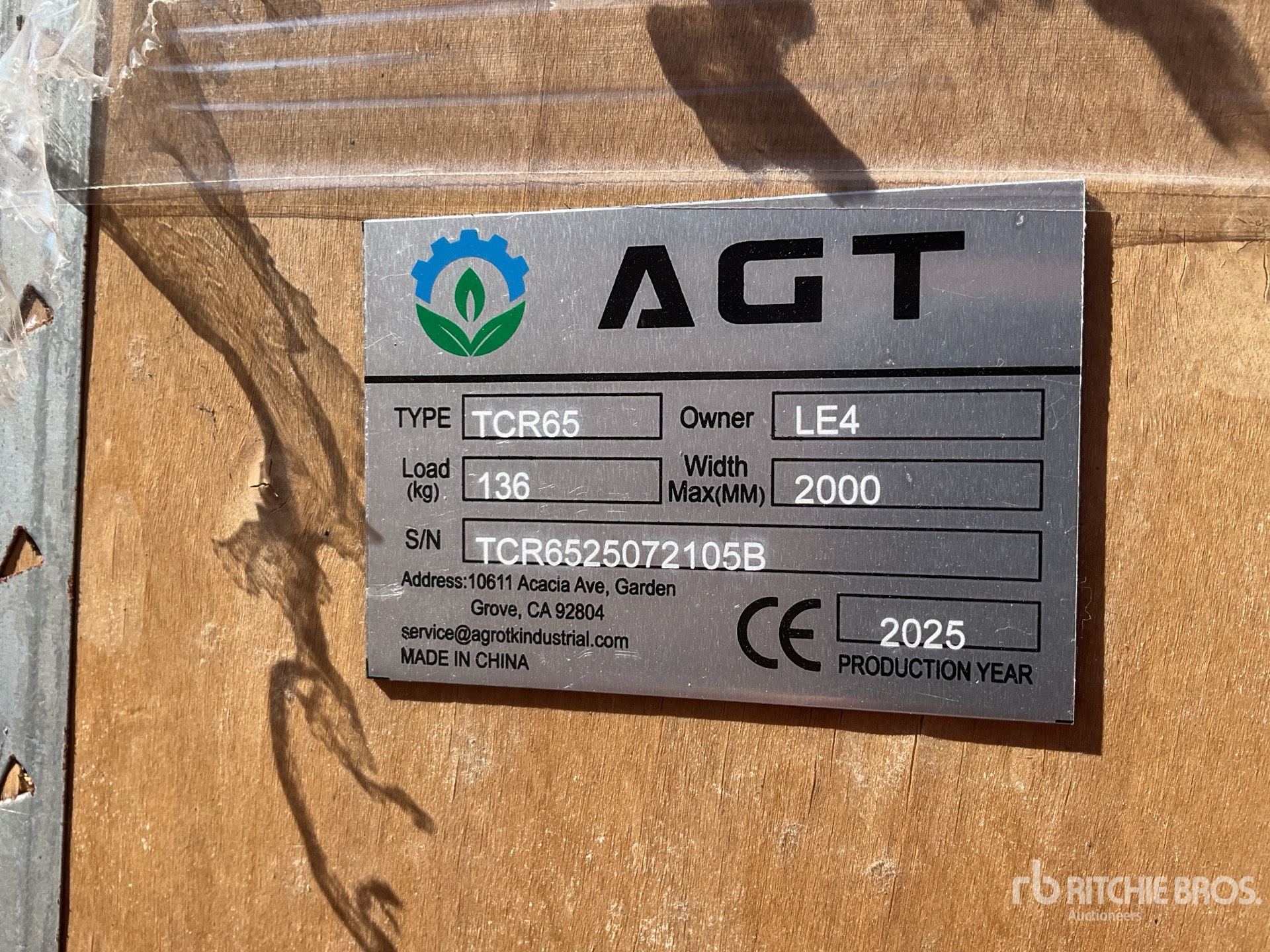 2025 AGT TCR650 Walk-Behind Trencher (Unused)