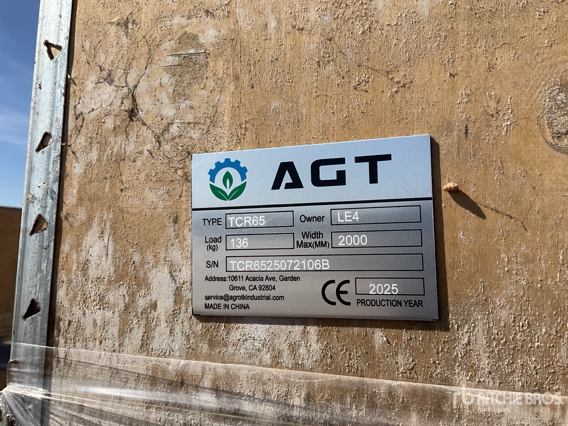 2025 AGT TCR650 Walk-Behind Trencher (Unused)