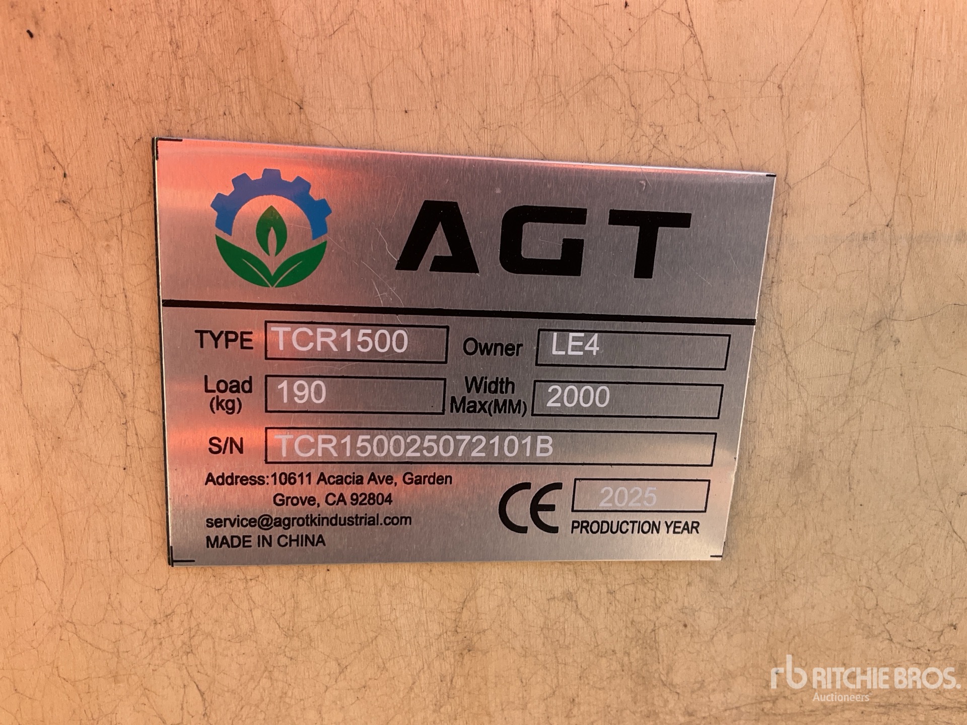 2025 AGT TCR1500 Walk-Behind Trencher (Unused)