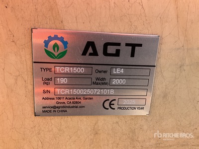 2025 AGT TCR1500 Walk-Behind Grabenfräse (Unused)