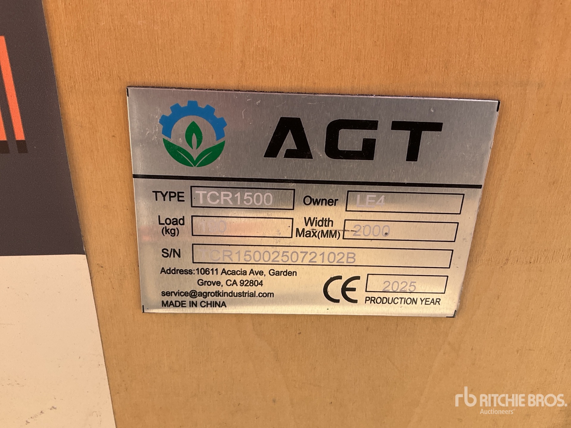 2025 AGT TCR1500 Walk-Behind Trencher (Unused)