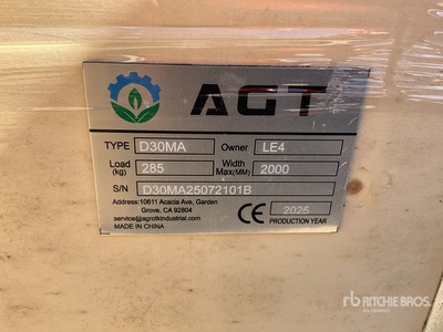 2025 AGT D30MA Dumper (Unused)