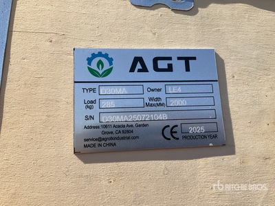 2025 AGT D30MA Dumper (Unused)