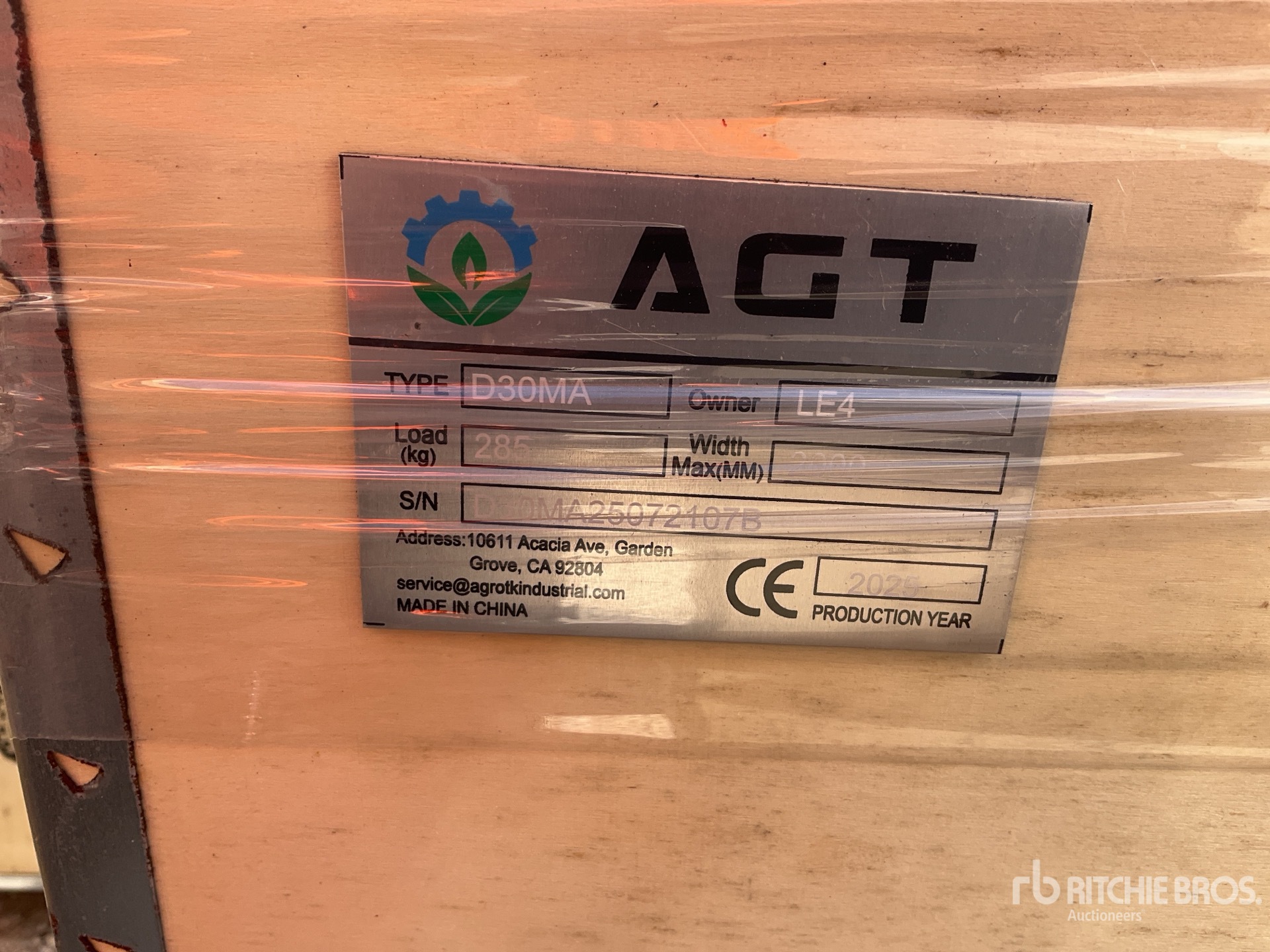 2025 AGT D30MA Dumper (Unused)