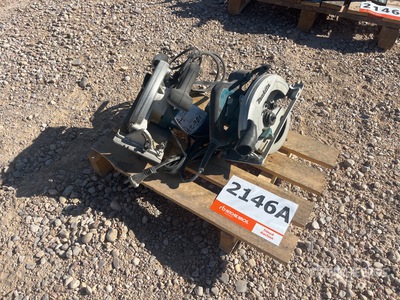 Quantity of (2) 2020 Makita HS7601 Wood Saw Table Saw