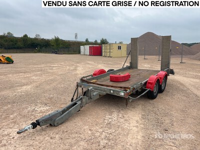 2008 Hubiere TPG352R 1750 kg T/A Remorque 2 Essieux Plant Trailer
