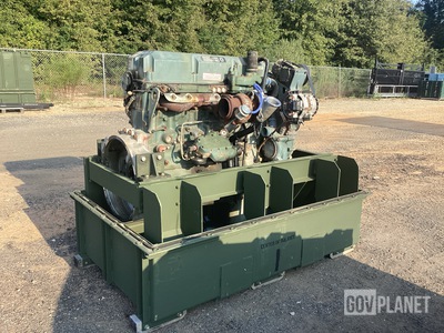 Detroit Series 60 Turbo Diesel Engine w/Container
