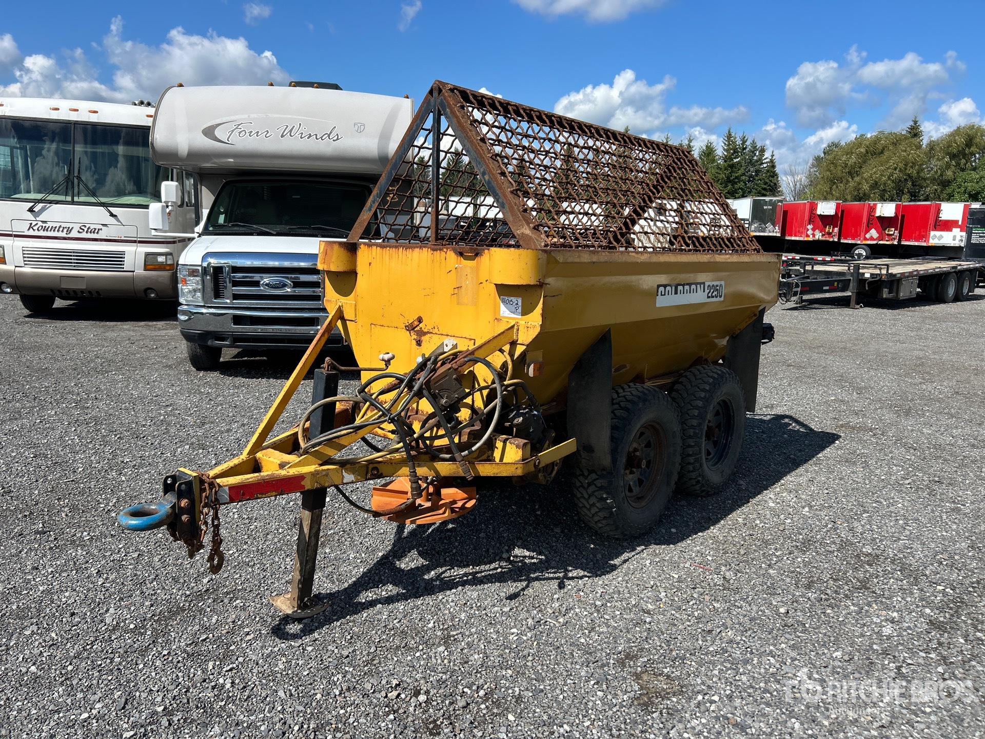 Colpron 2250 T/A Hydraulic Tow Behind Salt Spreader