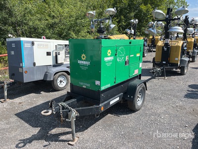 2018 Multiquip DCA25SSIU4FSG 20 kW Mobile Groupe électrogène