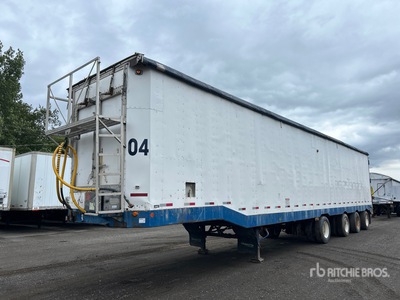 2003 Fericar 53 ft Quad/A Drop Frame Moving Floor Chip Trailer