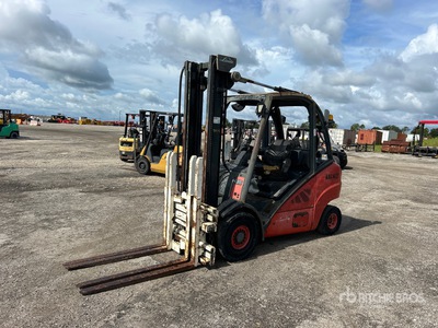 2012 Linde H35D 5525 lb Pneumatic Tire Forklift