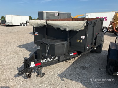 2007 Emerson 14 ft T/A Dump Utility Trailer
