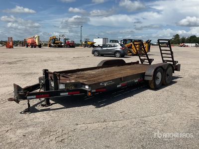 2016 Custom CT7T182 24 ft T/A Equipment Trailer