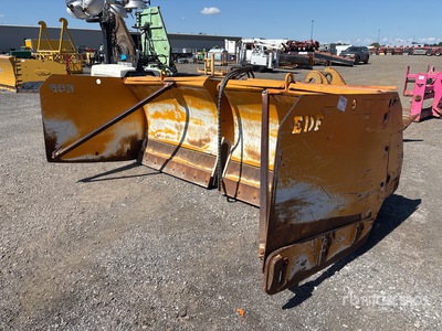 EDF 10 Ft - 17 Ft Extendable Q/C Empujador de nieve - Fits Wheel Loader
