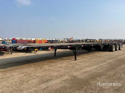 2005 Peerless PPT-75-53106-24 53 ft 24-Wheel Flatbed Mid Pro Remorque pour champ pétrolifère