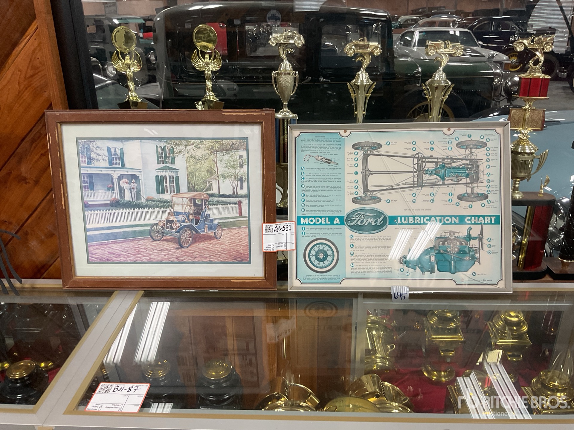 Quantity of (2) Ford prints Antiguedades