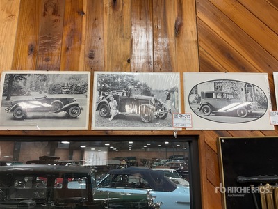 Quantity of (5) Ford prints Antiques