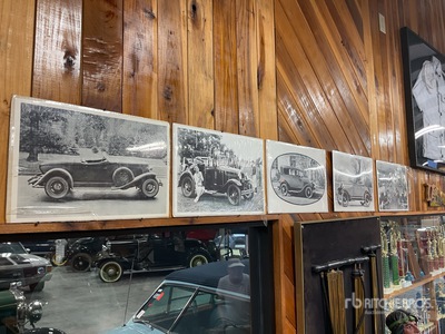 Quantity of (5) Ford prints Antiguedades