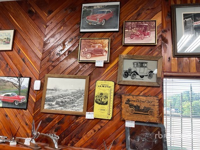 Quantity of (8) Framed Ford art Antiguedades