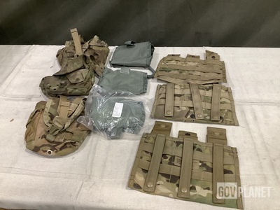 (105) Canteen Pouches, (94) Individual First Aid Kit Inserts & Assorted Items