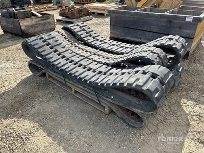 Quantity of (6) Excavator Rubber Tracks
