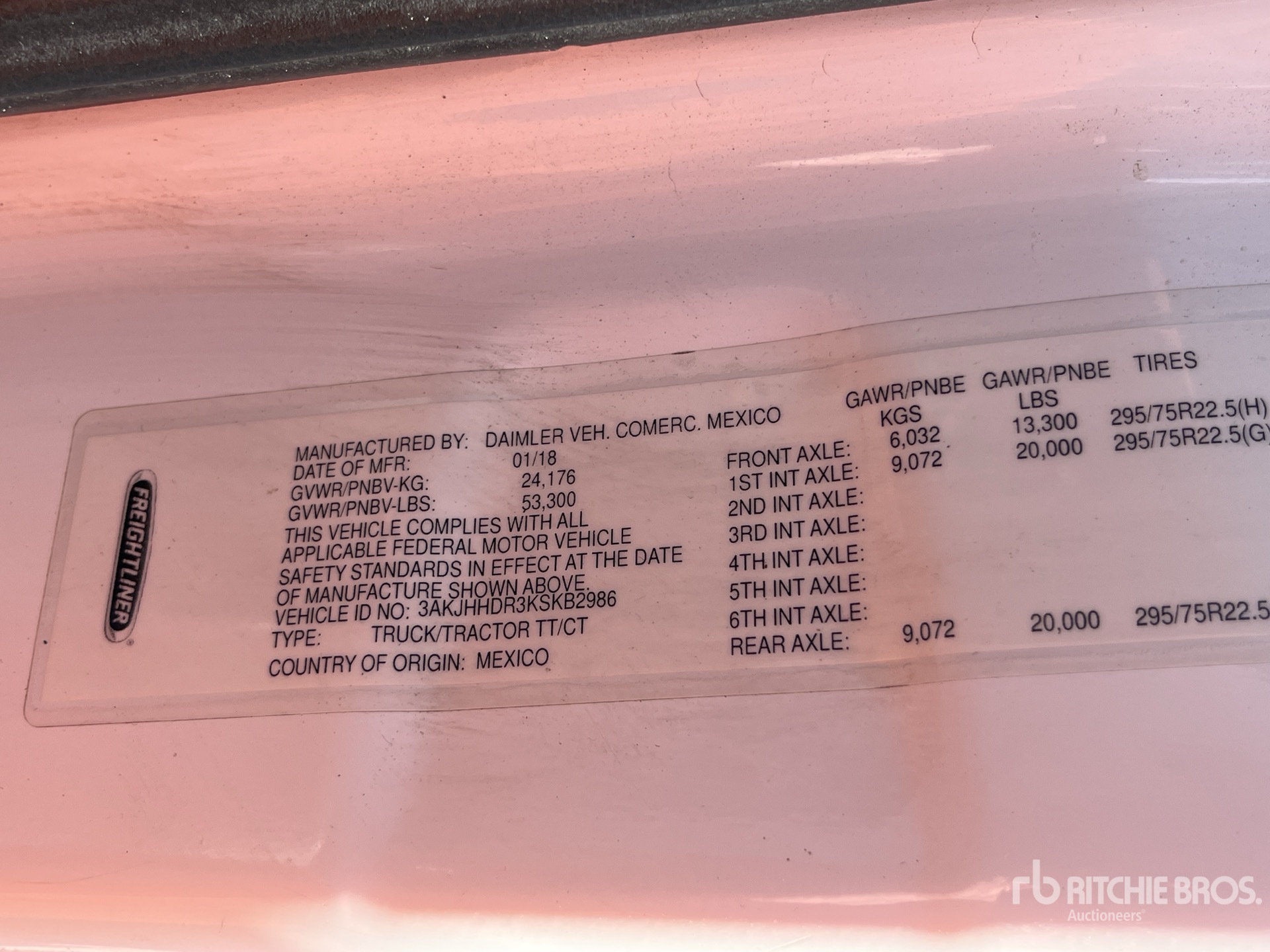 2019 Freightliner Cascadia 126 Tracteur routier couchette