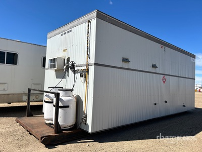 25 ft x 10 ft Skid-Mounted Geologist Lab Mobile Office
