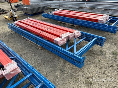 Quantity of 12 ft パレット ラック (Unused)