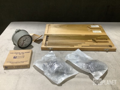 (1) Pressure Dial Gauge, (1) Depth Gage, (36) Connectors & Assorted Items