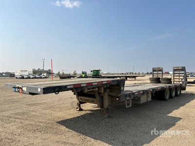 2023 GINCOR 423DDBA-S-30 45 ton 50 ft T/A Single Drop Step Deck Trailer