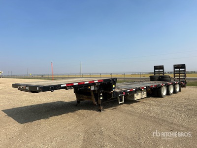 2023 GINCOR 423DDBA-S-30 45 ton 50 ft T/A Single Drop Step Deck Trailer