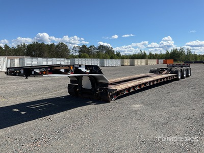 2013 Etnyre Blackhawk T/A 28 ft Extendable Removable Gooseneck Lowboy Trailer