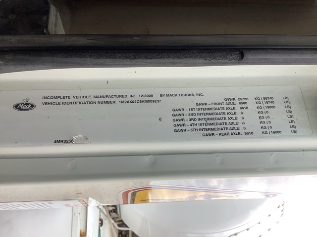 CAMIóN REVOLVEDOR 2010 MACK MCNEILUS