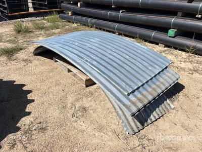 Quantity of (19) Corrugated Sheets for Grain Storage Ring Divers - Métaux