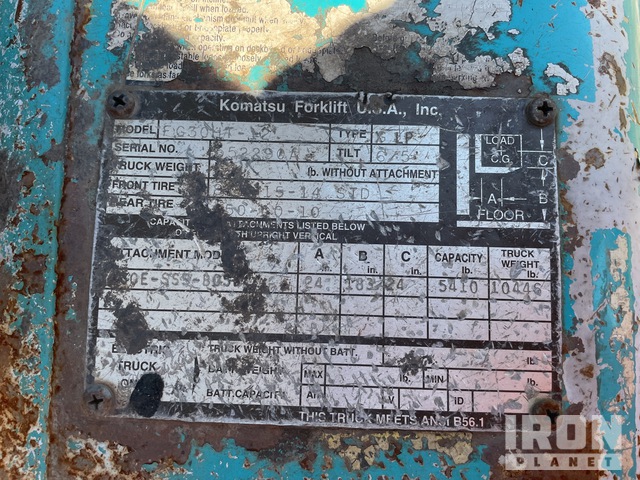 MONTACARGAS KOMATSU FG30HT12