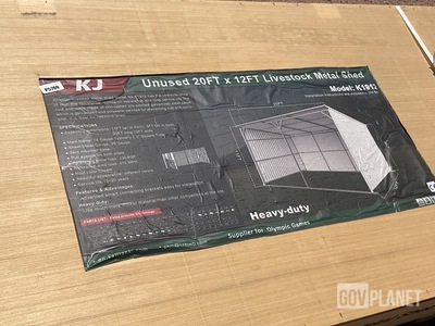 KJ K1912 Livestock Metal Shed - Unused
