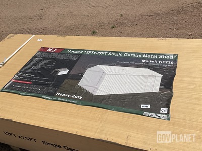 KJ K1220 Single Garage Metal Shed - Unused