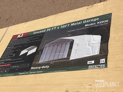 KJ K2030 Metal Garage - Unused
