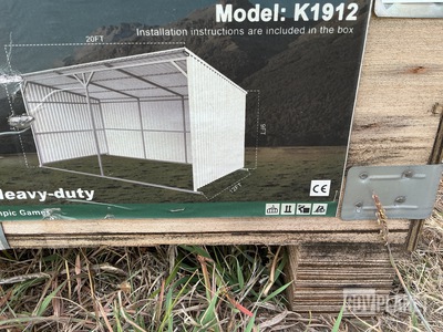 KJ K1912 Livestock Metal Shed - Unused